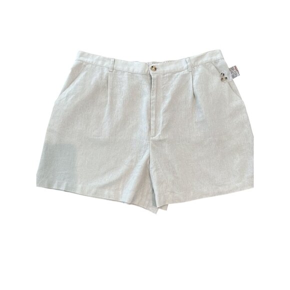 Women's Time & Tru Linen Blend Shorts, size XXL / 20 - Picture 3 of 12